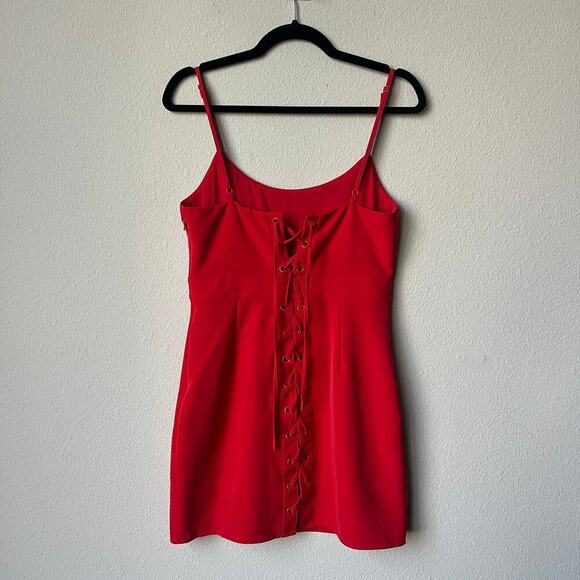 NBD Revolve Gracey Lace Back Mini Dress in Red Size M - Picture 3 of 6